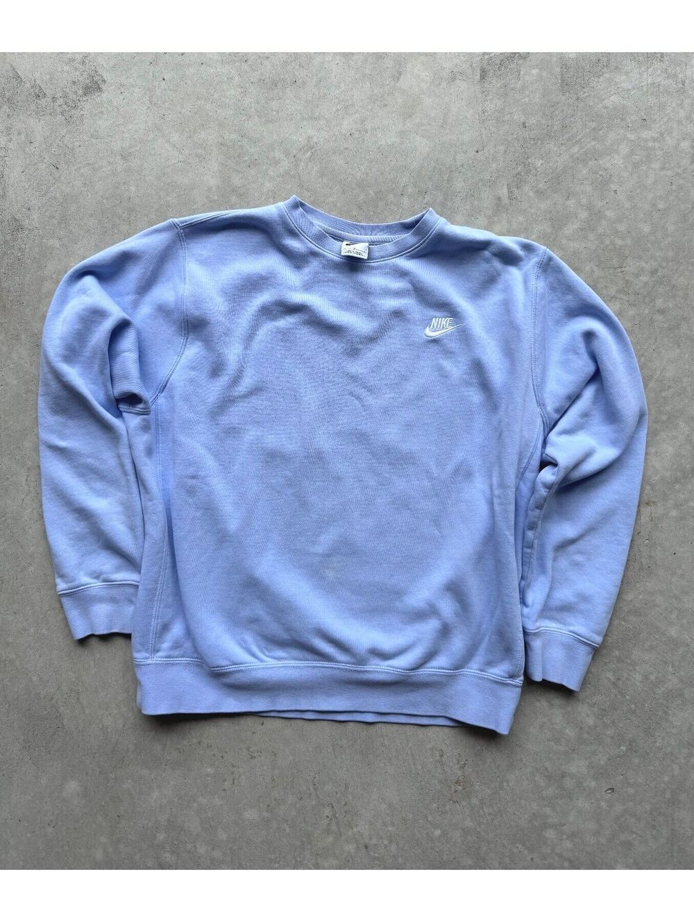 Nike Light Blue Cotton Crewneck Sweatshirt Medium